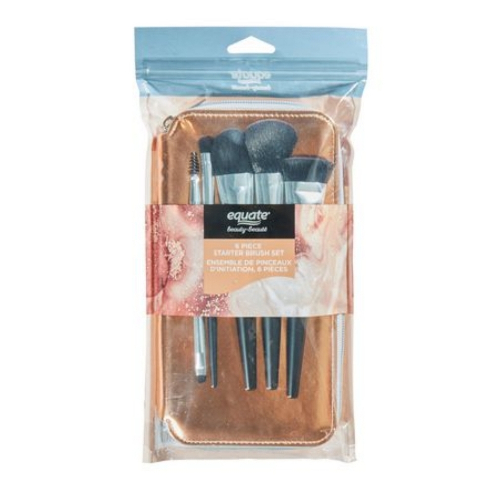 Equate Beauty 6pc Cosmetic Brush Starter Set